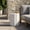 Antique White 4, variant on Outdoor Wicker End Table with Iron Frame, Brown Multi Rattan Barrel Side Table for Patio, 17.5