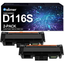 MLT-D116S D116S Black Toner Cartridge(2-Pack) Replacement for Samsung MLT-D116S Toner Cartridge Black for SL-M2625D, 2626, 2825DW, 2826, 2835DW, 2836, 2675, 2676, 2875DW, 2876, 2885FW, 2886 (SU844A)