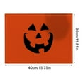 thumbnail image 3 of sruoe Halloween Placemats, Table Mats for Dining Table, Heat Insulating Mats, Table Cloth, Pumpkin Ghost Place Mats, Kitchen Mats, Reusable Portable Place Mats for Halloween Thanksgiving Party Decor, 3 of 5
