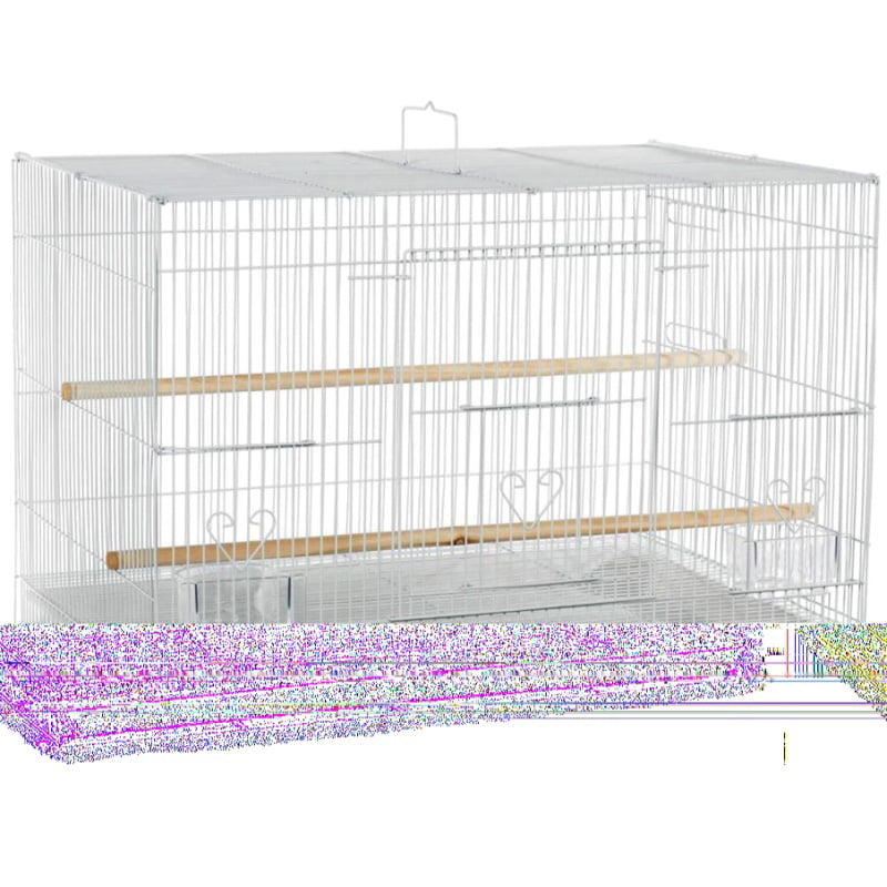 Large 20-Inches Open Play Top Parrot Bird Cage With Removable Rolling Stand 504 