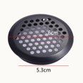 thumbnail image 2 of Whataatahia 5 rejillas de ventilación de acero inoxidable, rejilla de ventilación de malla redonda negra para cocina, baño, gabinete, 2 of 5