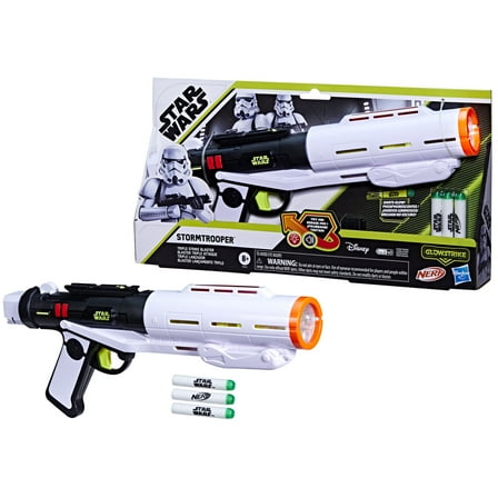 NERF GlowStrike Star Wars Stormtrooper Triple Strike Blaster, Star Wars Toys
