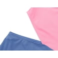 thumbnail image 4 of Serdomi Girls One Piece Swimsuit Trendy Pink Indigo Rib Knit Color Block Side-Cutout Bathing Suit for Little & Big Kids Size 12, 4 of 8