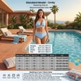 thumbnail image 5 of NICELF Bikini Sets for Women High Waisted Swimsuit for Women Triangle Tummy Control Bathing Suit for Women Color Block Sexy Women's Swimwear 2026, Black, 5 of 7