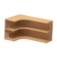 thumbnail image 2 of simhoa Corner Shelf 2 Tier Organization Elegant Space Saving Multipurpose Display Stand wooden color, 2 of 8