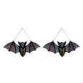 thumbnail image 2 of QualitChoice Acrylic Halloween Bat Decor Hanging - Must-Have For Indoor And Outdoor Widely Used Bat Stained Glass B 2Set, 2 of 6