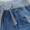 thumbnail image 6 of Kids Jeans for Boys 4-16 Slim Boys Baggy Jeans, Wide Leg Elastic Waist Denim Pants Loose Fit Trousers Vintage Y2K Streetwear Drawstring, 6 of 9