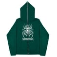 thumbnail image 4 of Sudaderas informales con estampado de calavera Y2k para hombre y mujer, sudaderas con capucha góticas para parejas, sudadera con cremallera de talla grande Harajuku Y2k, 4 of 4