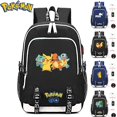 thumbnail image 2 of Mochila de Pokemon Pikachu, mochila escolar Usb de dibujos animados de Anime, mochila de viaje para estudiantes de gran capacidad, mochilas escolares para niños, regalo para niños hola suerte  unisex, 2 of 2