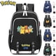 thumbnail image 2 of Mochila de Pokemon Pikachu, mochila escolar Usb de dibujos animados de Anime, mochila de viaje para estudiantes de gran capacidad, mochilas escolares para niños, regalo para niños hola suerte  unisex, 2 of 2