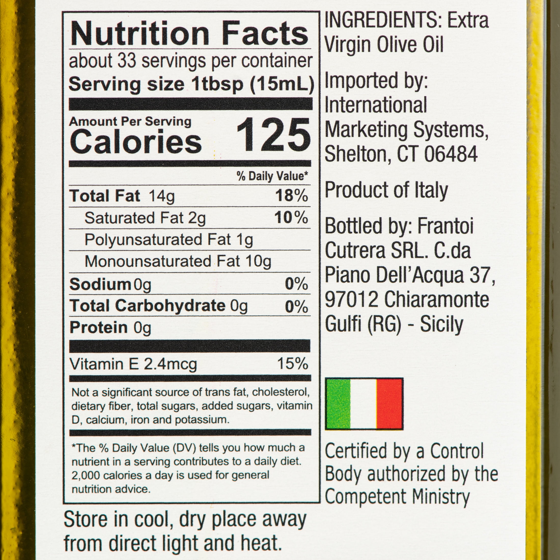 Oliarina Italian Sicilia PGI Extra Virgin Olive Oil 500ml
