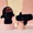 black, variant on ZHaobin Winter New Cute Shark Children's Boys Girls' Fleece Thickened Warm Finger Gloves Accessories for Kids Mittens Snow Baby Stuff (Camel,2)