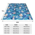 thumbnail image 3 of Bingfone Watercolor Ships Print Flannel Fleece Blanket Throw Blanket for Bed,Sofa,Couch,Travel,Camping(60"x50" ), 3 of 8