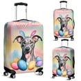 thumbnail image 2 of Happy Easter Italian Greyhound with Bunny Ear Headband and Flowers Travel Luggage Cover Greyhound Dog Lover Suitcase Dust Protective Decor - 13001, 2 of 5