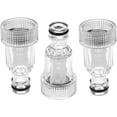 thumbnail image 1 of YSTIANN 1 Set Pressure Washer Adapter, 3/4 Inch Plastic Quick-Connect Hose Fitting with Inlet Filter for Tap/Machine Gun, Universal Water Spray Tool Accessory AZ78-4482, 1 of 8