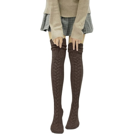 

Spring hue Womens Extra Long Socks Knitted Thigh High Boot Socks Leg Stockings Leg Warmers
