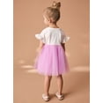thumbnail image 4 of Emy Dola Little Girls Tulle Dress Toddler Birthday Easter Party Tutu Sundress Flutter Sleeve Summer Tutu Skirts for 1-8 Years, 4 of 9