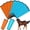 Orange, Sky Blue, variant on 8 Pcs Horse Fly Boots UV-Protective Mesh Ventilated, Fly Boots for Protecting Horse Legs & Stomp-reducing from Insect Bites
