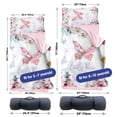 thumbnail image 6 of KAINSY Custom Toddler Nap Mat, Personalized Name Kids Sleeping Mat， Girls Butterfly Sleep Bag with Pillow Blanket Set, Easy Roll Up & Carry Nap Sacks for Infant Child, 6 of 8