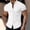 White, variant on WIZUTIZ Mens Muscle Dress Shirts Short Sleeve Button Down Collar Business Work T Shirt Lightweight Stretch Summer Tee