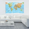 thumbnail image 4 of WCIC 84*59cm World Map Political Detailed Educational Poster Backdrop Wall Hanging Decoration, 4 of 6