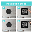 thumbnail image 2 of Extractor De Aire Ventilador Industrial Cocina 8''acero Inox Xtellar negro, 2 of 3
