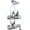 Grey - 2 Tier - Standard, variant on Adjustable Shower Caddy Hanging, Extended Length Organizer Over Shower Head, 3 Tier Long Neck Shower Rack with Soap Holder for Large Storage, Black