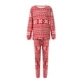 thumbnail image 1 of FOCUSNORM Pyjamas Assortis à la Famille de Noël, Hauts à Manches Longues avec Pantalon, 1 of 9