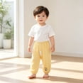 thumbnail image 2 of CHENge Boys' Sweatpants Soft Cotton Jogger Pants with Pockets, Elastic Waist Drawstring for Kids Toddler Back to School Sports Sweat Pants, 2 of 4