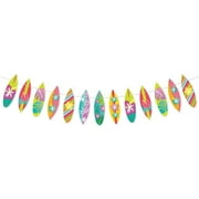 Hawaiian Decoration Banner Summer Beach Garlands Flamingo Flower Bird Birthday Paper Garland Happy Aloha Luau Party Banner D