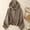 Coffee, variant on Women Sun Protection Shirts Fashion Women's Summer Casual Solid Color Button Up Shirts Loose Cotton Linen Long Sleeve Hooded Coats