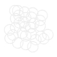 thumbnail image 4 of Uxcell 23mm OD 20mm ID 1.5mm Width Silicone Seal O-Rings White 30 Pack, 4 of 5