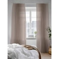 thumbnail image 3 of Sheer Curtains 96 inches Long, Mocha Brown Gradient Ombre Light Filtering Sheer Window Curtains Rod Pocket Voile Drapes for Bedroom Living Room, 52"W x 96"L 2 Panels, 3 of 7