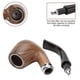 thumbnail image 4 of Handmade Wooden Pipe Kit - Complete Tobacco Smoking Kit with Heat-Resistant Inner Liner & Accessories Gift Set, 4 of 5