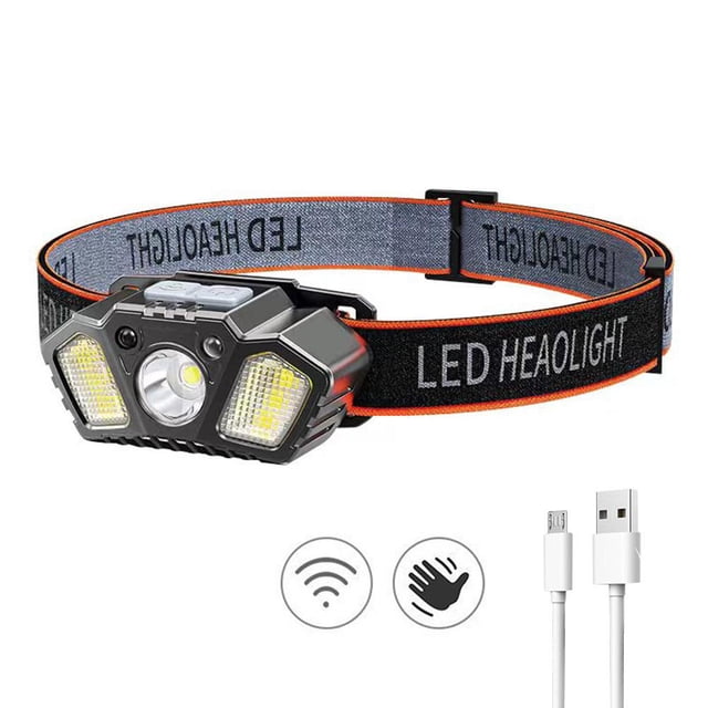 XPE - Linterna montada en la cabeza con luz LED 150LM Emergencia para acampar al aire libre Senderismo JShteea Para Estrenar