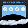 thumbnail image 3 of Uxcell Silicone Tubing,4mm ID x 6mm OD Pure Silicon Tube High Temp Silicone Hose -16 ft Length/Clear, 3 of 6