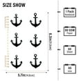 thumbnail image 2 of FORMRS 1-Subject Spiral Notebook 8" x 5" College Ruled 60 Refillable Sheet A5 Hard Cover, 2 Pack, Anchor Pattern, 2 of 7