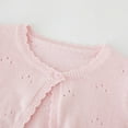 thumbnail image 5 of GYRATEDREAM Infant Baby Girls Long Sleeve Shrug Knit Cardigan Crop Toddler Bolero Dress Sweater Solid Color Shawl Cover Up for 9 Months-3 Years, 5 of 8