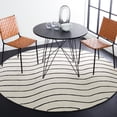 thumbnail image 2 of SAFAVIEH Fifth Avenue Dayna Geometric Area Rug, Ivory/Black, 7' x 7' Round, 2 of 8
