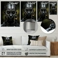 thumbnail image 4 of Designart "Tribal African Masks III" African Tribes Metal Art Living Room, 4 of 5