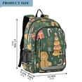 thumbnail image 2 of FORMRS School Backpack 17" Student Travel Bag with Laptop Compartment, Beige Christmas Gingerbread, 2 of 7