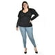 thumbnail image 5 of Blusa casual Roman Fashion Tallas Extras 1785 Negro 38, 5 of 6