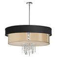 thumbnail image 2 of Dainolite 4 Light Pendant with Crystal Accents, Polished Chrome Finish, 2 of 3