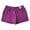 Purple Ruby, variant on Ladies Embroidered Logo Side Seam Pockets Soft French Terry Short (Aqua Excursion, XS)