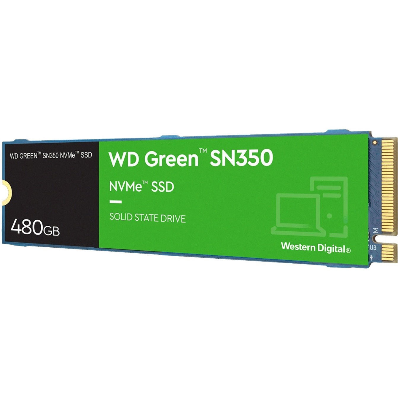 Western Digital 2TB WD Green SN350 NVMe SSD, QLC Internal M.2 2280