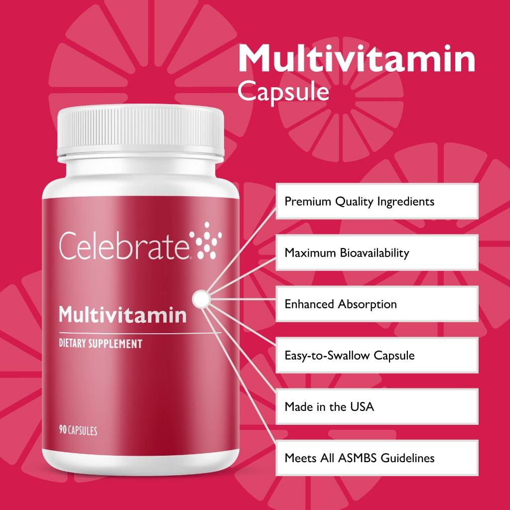 Celebrate Vitamins Bariatric Multivitamin without Iron Capsules, 90 count