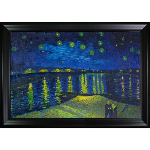 Tori Home Starry Night Over the Rhone by Vincent Van Gogh Framed Painting