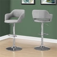 thumbnail image 5 of Home Square 3 Piece Adjustable Swivel Barstool Set in Gray and Polished Chrome, 5 of 5