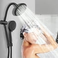 thumbnail image 3 of Costway High Pressure Shower Head Combo Handheld Shower Head & Rainfall Showerhead Black, 3 of 10