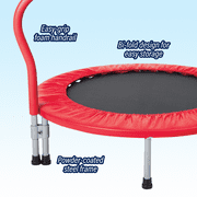 Mini Folding Trampoline, 36 Inch Diameter, For Kids 3+, by MinnARK